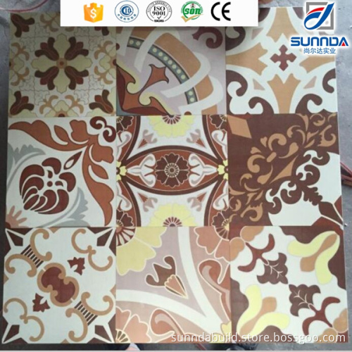 popular anti-slip 60x60cm splicing verified porcelain flower floor tiles in China